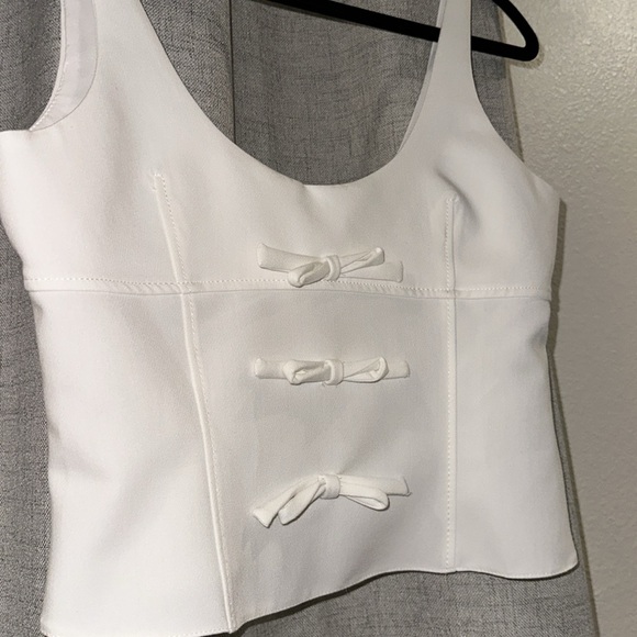 NWOT Zara Front Bows Top - Picture 3 of 5